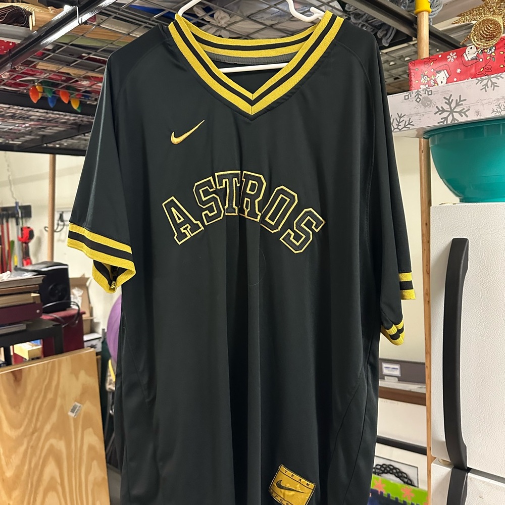 Alex Bregman Black and Gold Men's Jersey 2